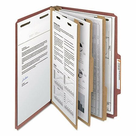 COMPASION 3 Divider Pressboard Classification Legal Folder, Red CO3200169